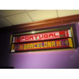 Portugal and Barcelona scarf, 61-1/2in w x 20in hgt ***Note from Auctioneer*** All items will come