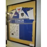 Bristol Rovers FC Collectible Sport Memorabilia Jersey , 32in w x 40in hgt (This Lot is part of Bulk