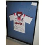 Scunthorpe United RC Collectible Sport Memorabilia Jersey , 32in w x 40in hgt ***Note from