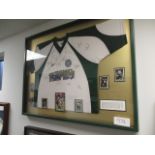 Colorado Rapids signed jersey 1998 team, 45in w x 34in hgt signed by 16 members of the team ***