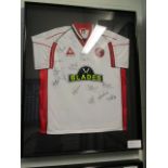 Sheffield United FC Collectible Sport Memorabilia Jersey , 32in w x 40in hgt (This Lot is part of