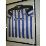 Halifax Town AFC Collectible Sport Memorabilia Jersey , 32in w x 40in hgt (This Lot is part of