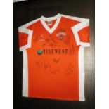 Blackpool FC Collectible Sport Memorabilia Jersey , 32in w x 40in hgt (This Lot is part of Bulk