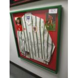 Wales white No 6 Clayton Blackmore fully signed jersey, from the Wales international match against