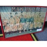 Manchester United signed team photo 1984/85 17"""" w x 11-1/2in hgt ***Note from Auctioneer*** All