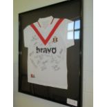 Leyton Orient Collectible Sport Memorabilia Jersey , 32in w x 40in hgt (This Lot is part of Bulk Bid