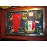 U.S. National Women Team signed women's jersey from victory over Mexico, January 12, 2002 at
