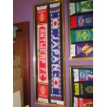 LOT OF 2 scarf framed, 20in w x 61-1/2in hgt - Antwerp, Japan ***Note from Auctioneer*** All items