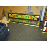 LOT OF 2 scarf framed, 62in w x 20in hgt - Jamaica, South Africa ***Note from Auctioneer*** All