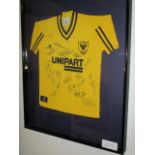 Oxford United Collectible Sport Memorabilia Jersey , 32in w x 40in hgt (This Lot is part of Bulk Bid