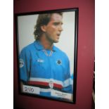 Roberto Mancini, Sampdoria signed photo, 8in w x 11in hgt ***Note from Auctioneer*** All items