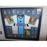 Tampa Bay Mutiny signed jersey 2000 team, 16 signatures including Valderrama, 49-1/2in w x 45in