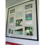 Tottenham Hotspur display Featuring FA Cup Final programmes from 1961 and 1962, team and player