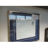 Tottenham Hotspur share certificate, 14in w 13in hgt ***Note from Auctioneer*** All items will