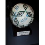 Glasgow Celtic 2001 Treble winners ball signed by 21 players including Henrik Larsson ***Note from
