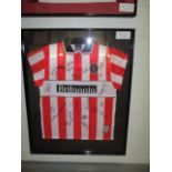 Stoke City FC Collectible Sport Memorabilia Jersey , 32in w x 40in hgt (This Lot is part of Bulk Bid