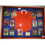 Holland National Team jersey signed by members of the 1998 World Cup team in France - 20