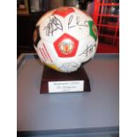 Manchester United EPL Champions 1992/93 signed football including Hughes, Ince, Robson, Blackmore,