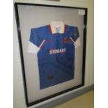 Carlisle United FC Collectible Sport Memorabilia Jersey , 32in w x 40in hgt (This Lot is part of