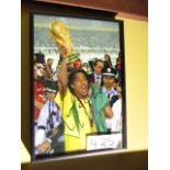 Ronaldinho, Brazil, Signed Photo , 6-1/2in w x 10in hgt ***Note from Auctioneer*** All items will