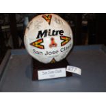 San Jose Clash 1997 signed Mitre soccer ball ***Note from Auctioneer*** All items will come with
