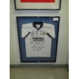 Port Vale FC Collectible Sport Memorabilia Jersey , 32in w x 40in hgt (This Lot is part of Bulk