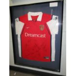 Arsenal Collectible Sport Memorabilia Jersey , 32in w x 40in hgt (This Lot is part of Bulk Bid Lot