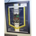 Tottenham Hotspur pennant, 18in w x22in hgt ***Note from Auctioneer*** All items will come with an