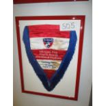 FC Dallas US Open Cup pennant August 9 2006, 17in w x 22in hgt ***Note from Auctioneer*** All