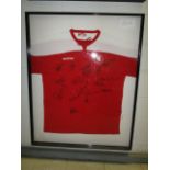 Middlesbrough Collectible Sport Memorabilia Jersey , 32in w x 40in hgt (This Lot is part of Bulk Bid