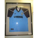 Tranmere Rovers Collectible Sport Memorabilia Jersey , 32in w x 40in hgt (This Lot is part of Bulk