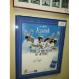 Aquafina US Women National Team print signed by Carla Nubeck, 23in w x 28in hgt ***Note from