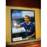 Brian McBride, Everton Signed Photo , 8in w x 10in hgt ***Note from Auctioneer*** All items will