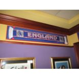 England France 98 scarf ,60in w x 11in hgt ***Note from Auctioneer*** All items will come with an