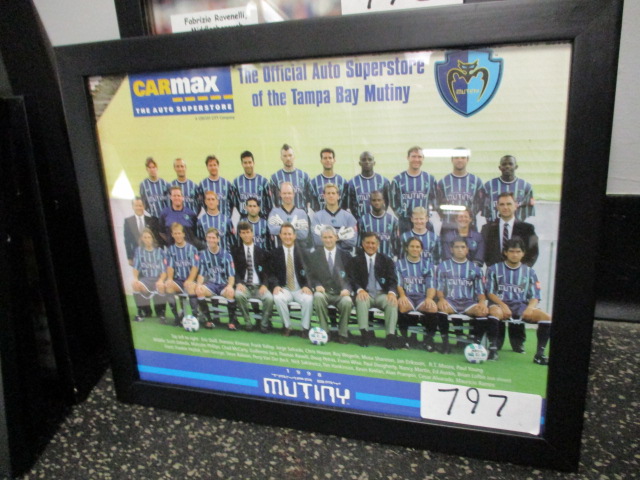 Tampa Bay Mutiny team photo 1998, 12in w x 10in hgt ***Note from Auctioneer*** All items will come