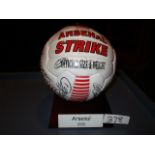 Arsenal ""Strike"" Football signed by 13 members of the 1998 squad ***Note from Auctioneer*** All
