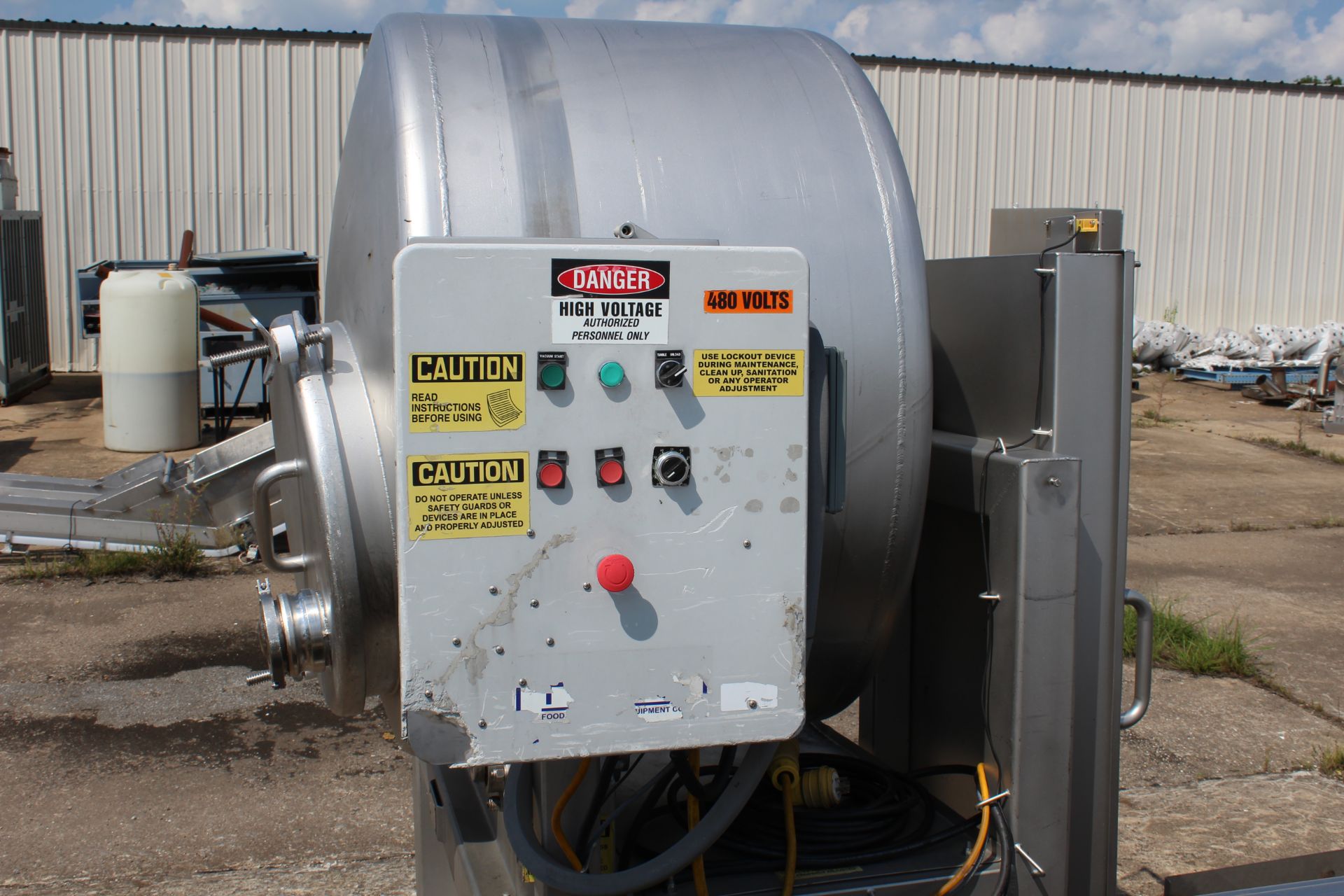 FPEC Vacuum Tumbler, Model# VT85, Serial# 7598, Located in: Siloam Springs, AR