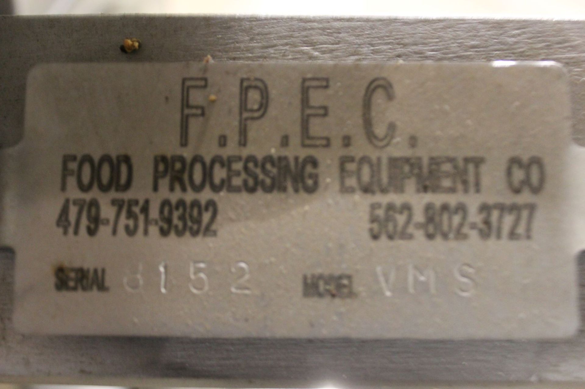 FPEC Vacuum Metering System, Model# VMS, Serial# 8152, Item# bbfpecvms8152, Located in: - Image 4 of 4