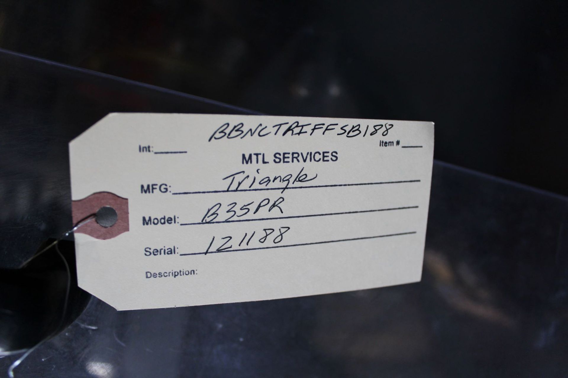 Triangle Form Fill & Seal Bagger, Model# B35PR, Serial# 121188, Item# bbnctriffsb1188, Located in: - Image 6 of 6