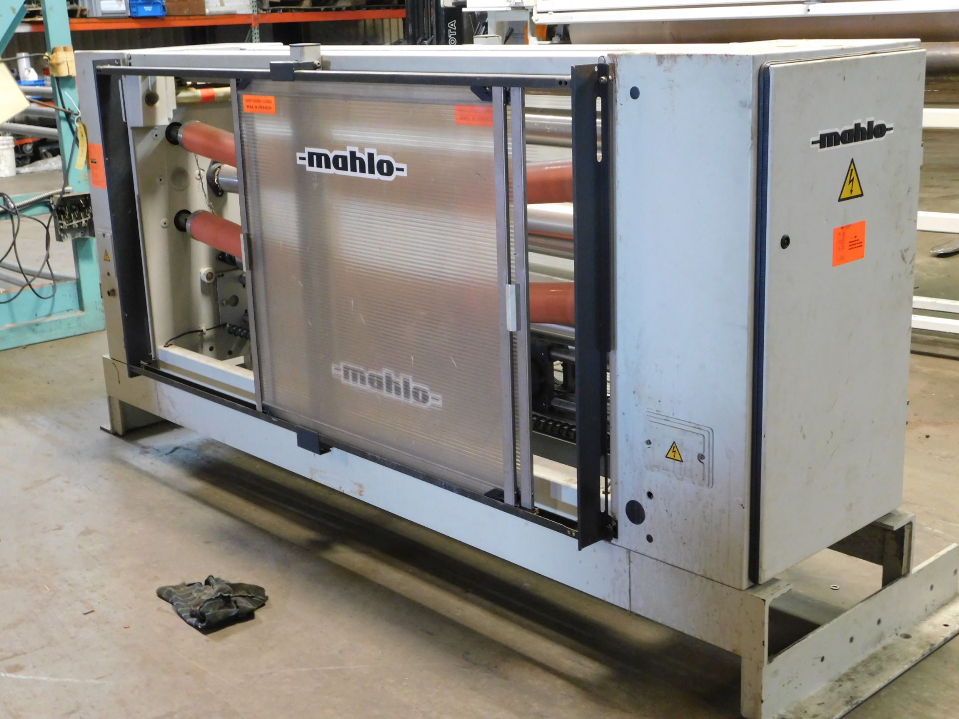 Mahlo System Straitening Machine: Model RFMC 94H, 480/3AC, Working Length: 73 1/4", Rigging Fee $50