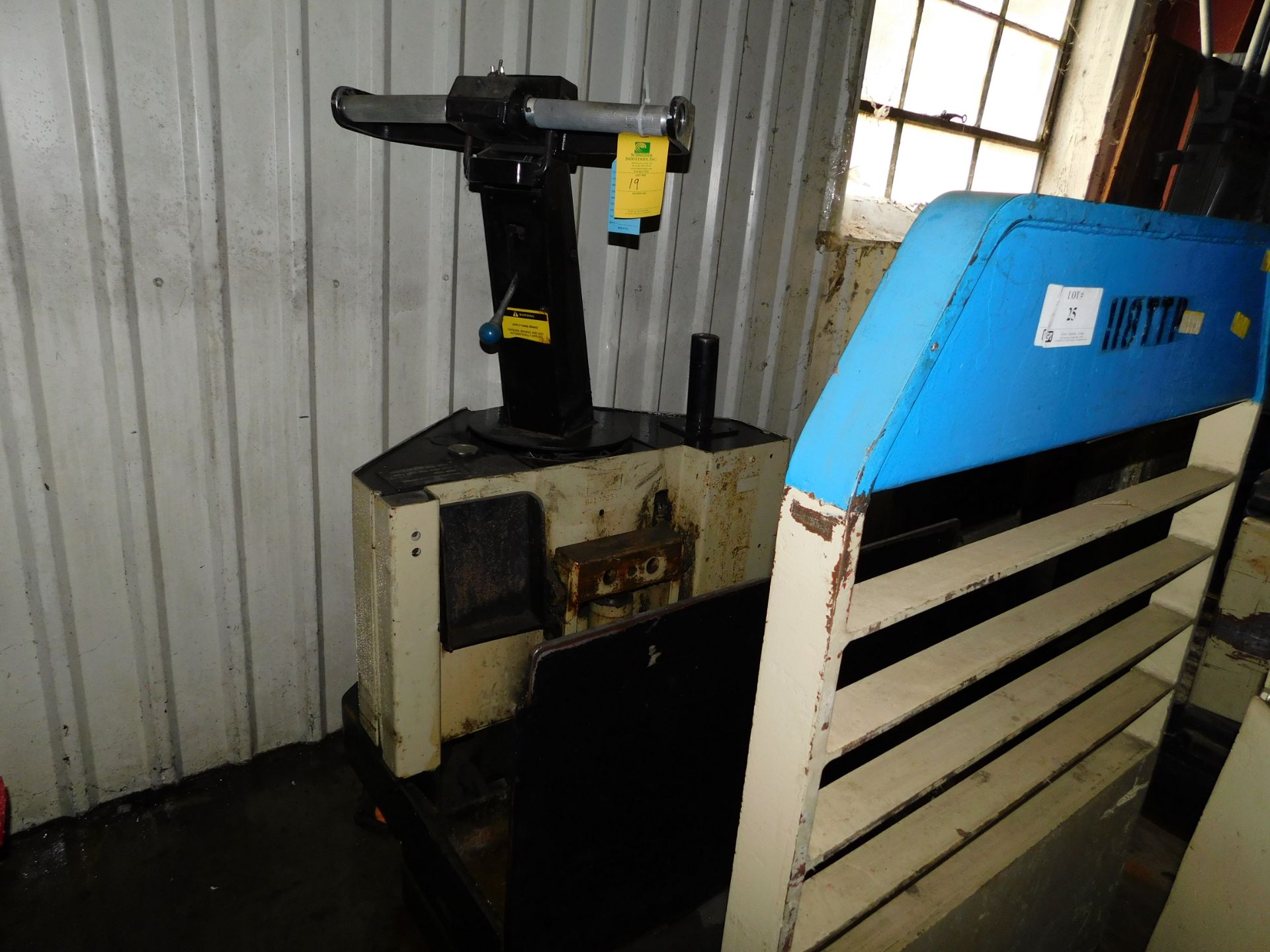 Crown Electric Pallet Jack, Model #80PC-S, 600 Amps, 24 Volts, 8 ft. Forks, Serial #6A108403,