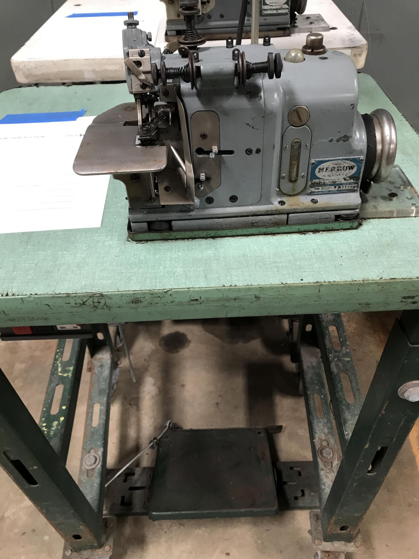 Merrow Sewing Machine, Model# MG-3DW, Serial# 131536, Rigging Fee $25 - Image 2 of 6