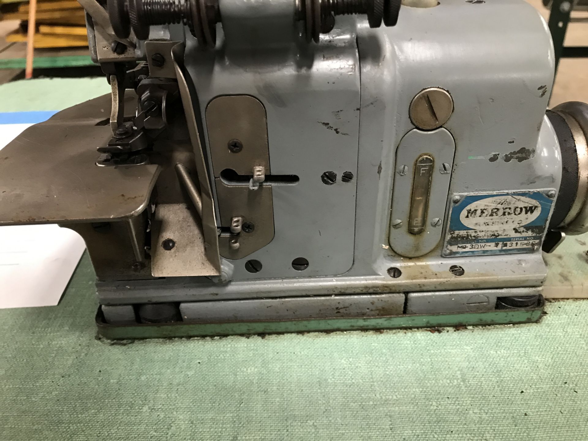 Merrow Sewing Machine, Model# MG-3DW, Serial# 131536, Rigging Fee $25 - Image 3 of 6