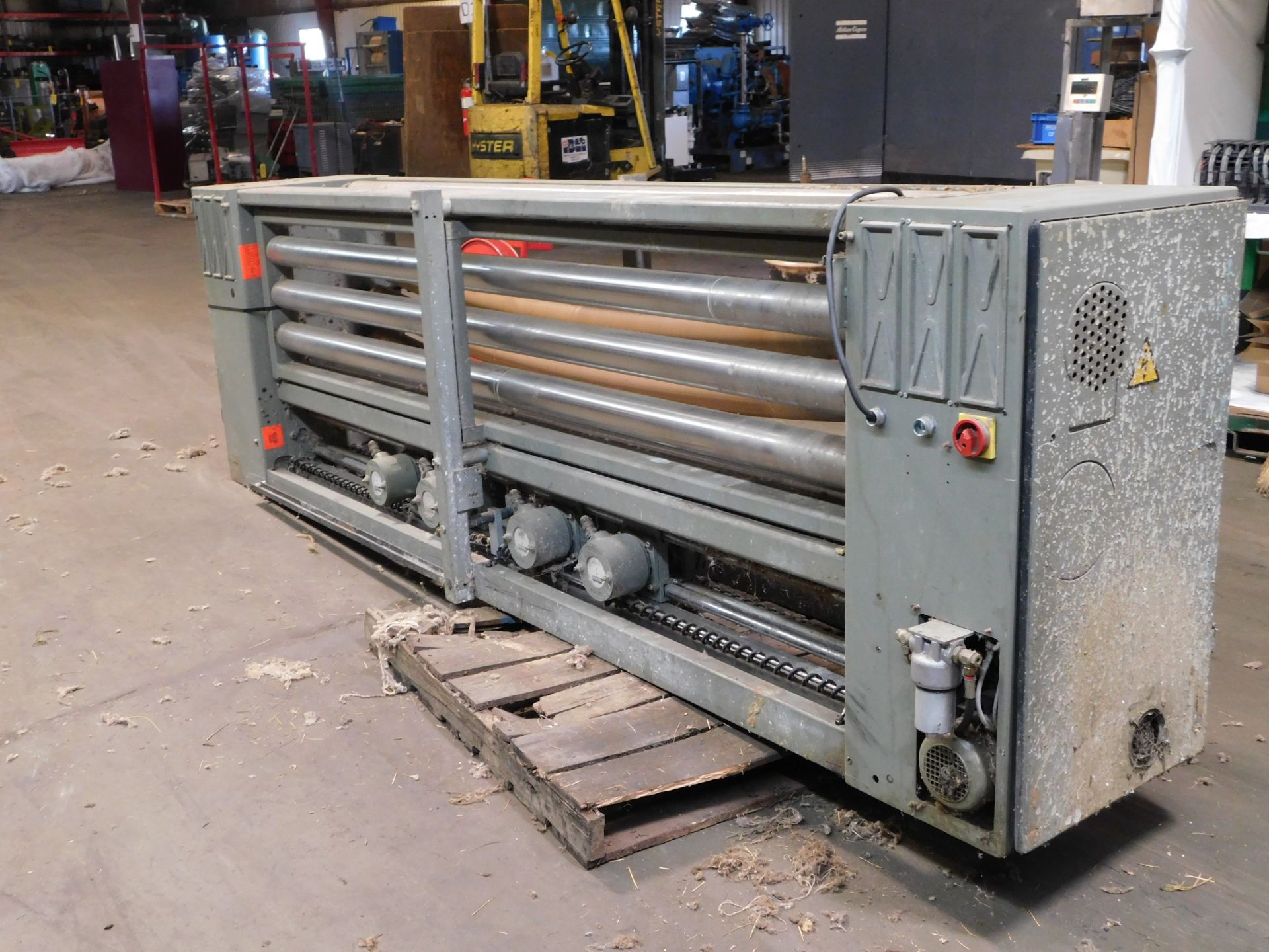 Mahlo System straitening MachineModel No: RFMC-94H, Working Width 104 7/8", Rigging Fee $50