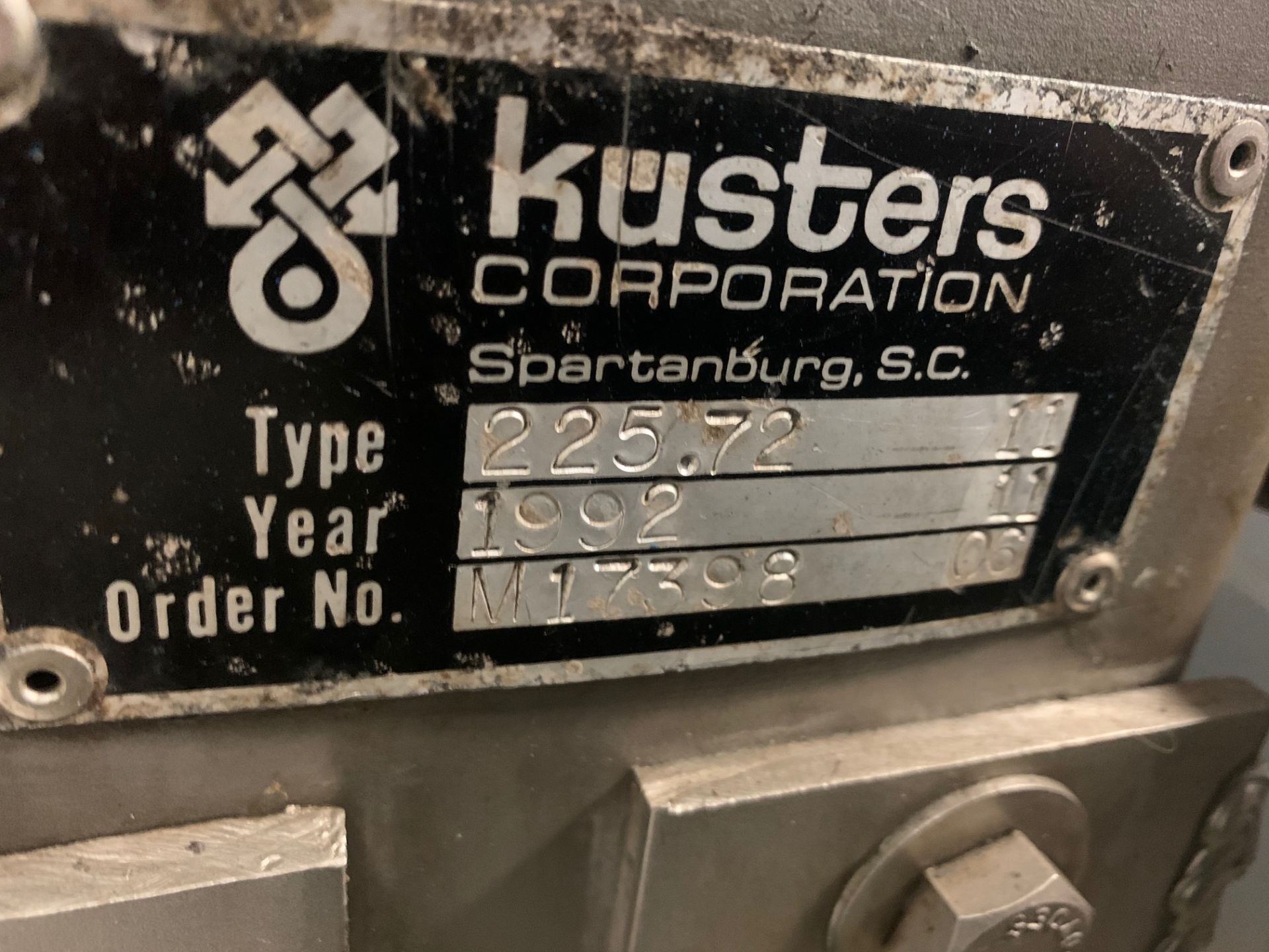 Kusters Co. Pad Machine, Type# 225.72, Order# M17398, Year 1992, Rigging Fee $75 - Image 3 of 6