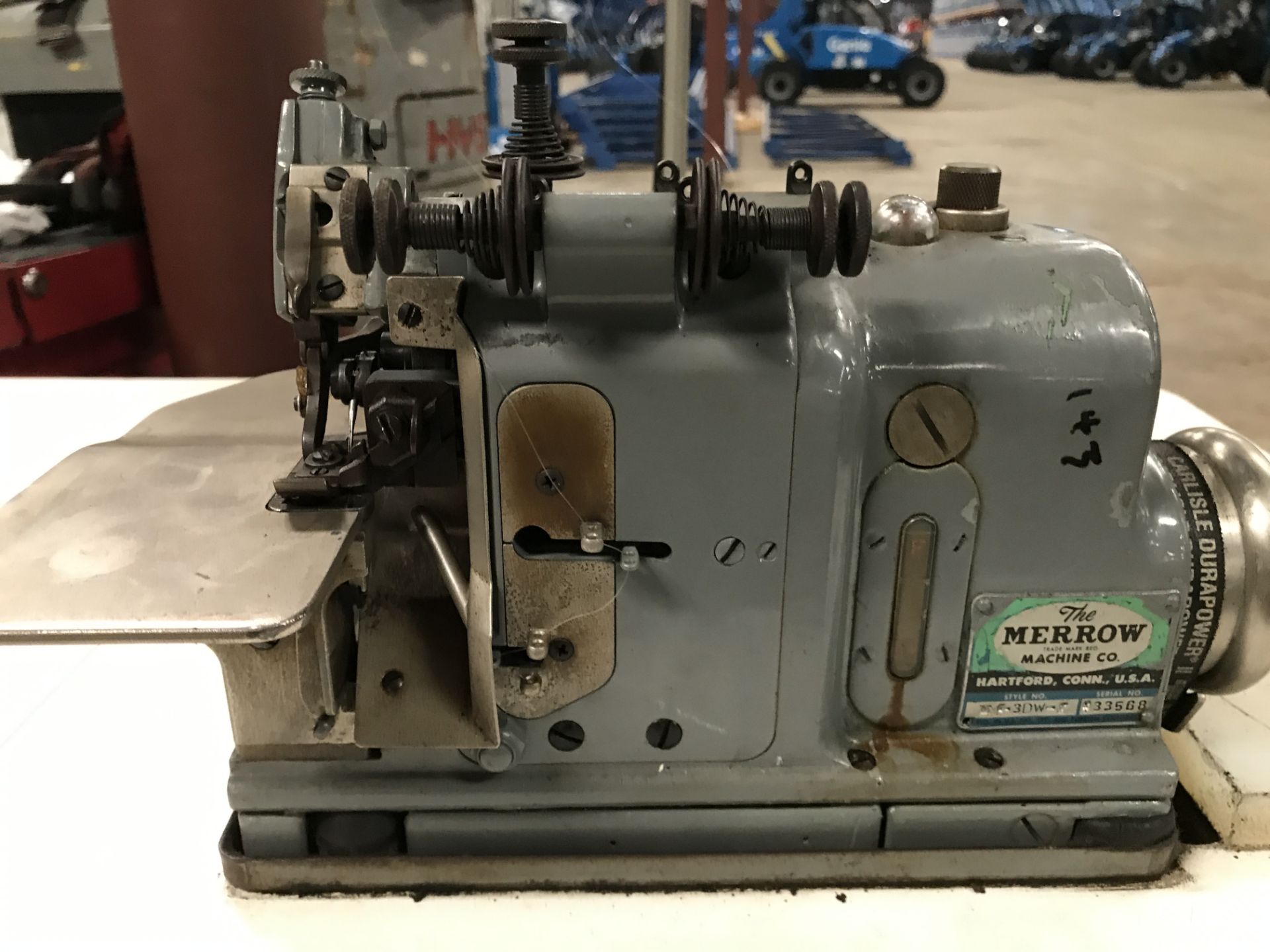 Merrow Sewing Machine, Model# MG-3DW-2, Serial# 233568, 110/220V, Rigging Fee $25 - Image 3 of 5