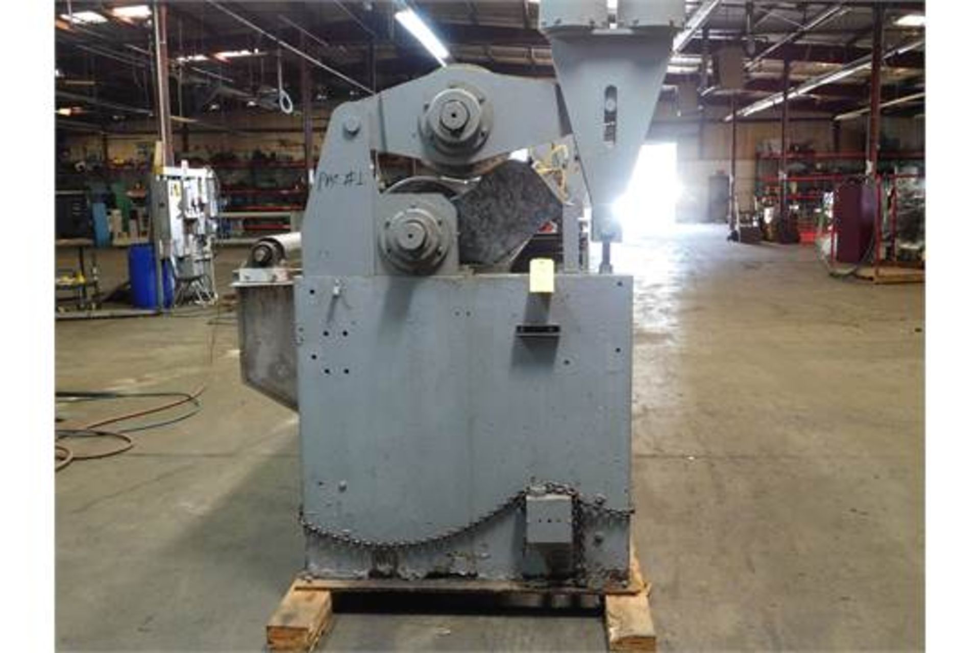 Pad Finishing Machine, Working Width 126", Steel to steel, dip tank, 1750 RPM, 88.4 Amp, 25 Hp, 240 - Image 3 of 3