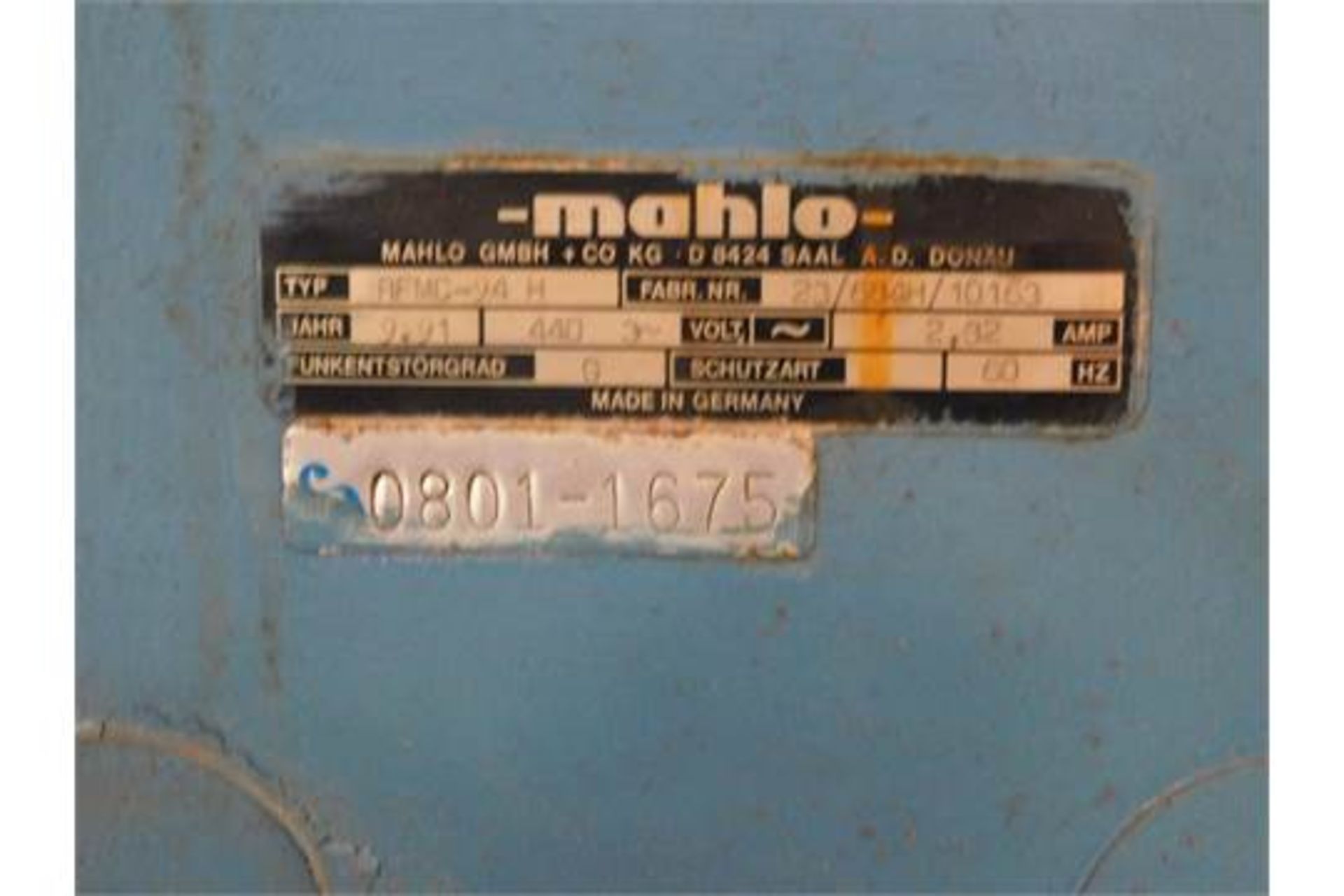 Mahlo System Straitening Machine: Model RFMC 94H, 440/3Volts, Working Length: 78", Rigging Fee $50 - Image 4 of 4