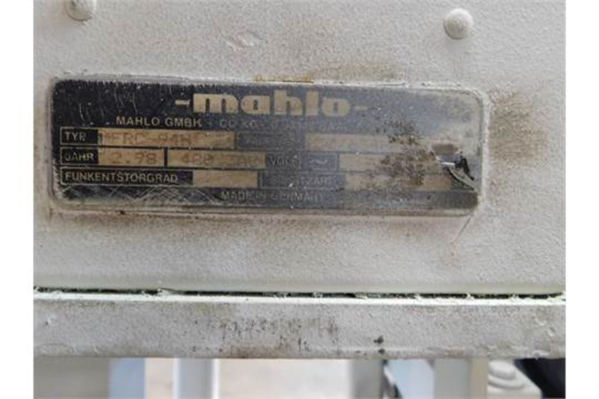 Mahlo System: Model RFMC 94H, 480/3AC, Working Width 73 1/4", Rigging Fee $50 - Image 4 of 5