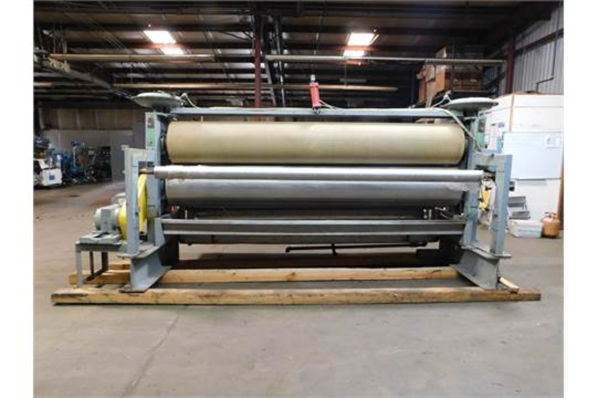 Crompton & Knowles 2 Roll Pad Machine, MFG # 76, serial # 6290, Model: 10TCP134, Length: 132" Steel - Image 2 of 10